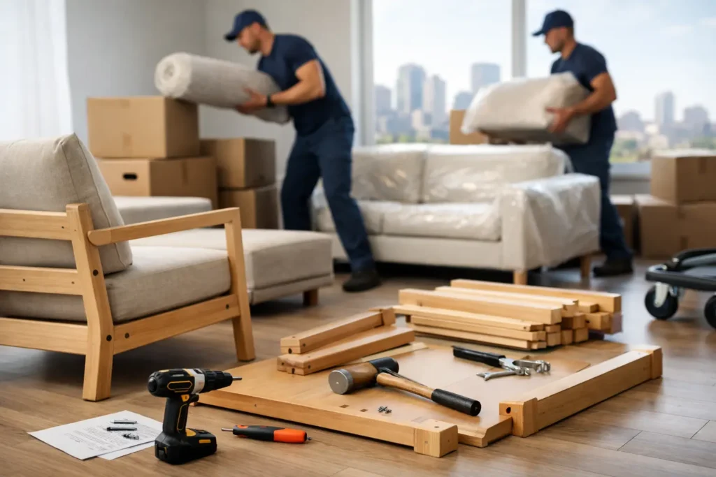 Furniture Disassembly Moving Guide for DFW